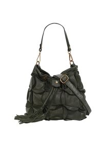 Samantha Look , Henkeltasche echt Leder, Made in Italy , dunkelgrün