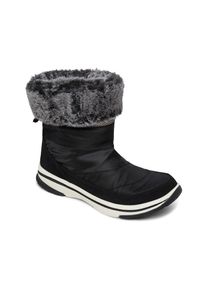 Roxy , Winterboots »Inga« , schwarz , 7(37) , 7(37) , Slip-on-Stiefel aus gestepptem Nylon und Wildleder