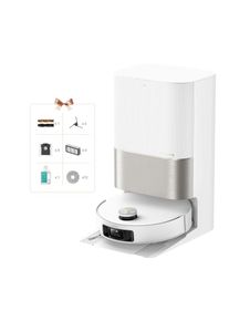 DREAME , Saugroboter »mit Wischfunktion X50 Ultra Complete, 20.000 Pa Saugkraft«, Hindernisüberwindung, einfahrbarer Laserturm , weiß