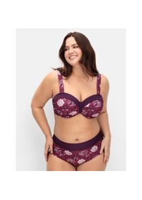 sheego by Joe Browns , Damen , Bustier-Bikini-Top , beere-gemustert , Cup B , 46 -Cup B , 46