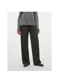 Vero Moda , Schlupfhose »VMBERLIN ZAMIRA MW WIDE PANT NOOS« mit Stretch , Peat , Länge 30 , XL (42) -Länge 30 , XL (42) , Hose von Vero Moda