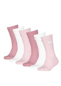 Puma , Socken »KIDS EASY RIDER 6P ECOM«, (6 Paar), Sportsocken, Rippenbündchen, Logo , Pink / White , 39-42 , 39-42 , Kinder-Sportsocken von Puma