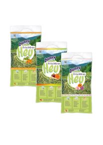 3x500g Bunny FreshGrass Heno Set Zanahoria, Vital, Flores para roedores