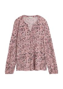 Tom Tailor Dames Blouse ivoor / aubergine / poederroze XXL