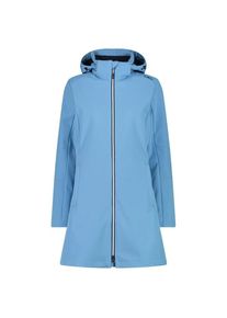 CMP Womens Parka Zip Hood Softshell Softshelljack Dames (34 |blauw |waterdicht)