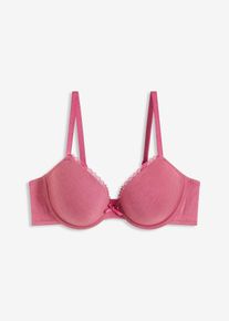 Padded-BH med bøyle og økologisk bomull, rød, størrelse 90A, bonprix