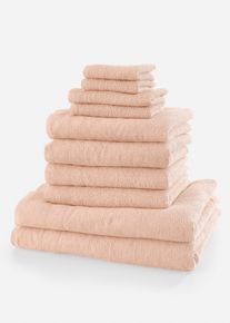 Håndklesett (10-pakning), beige, størrelse Onesize, bonprix