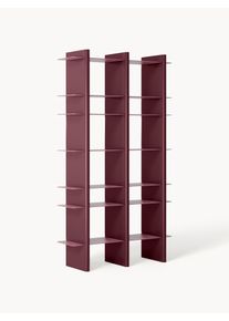 Regał Rami Czerwony, Pudrowy r&oacute;ż Drewno, Metal S 100 x W 176 cm | Westwing Collection