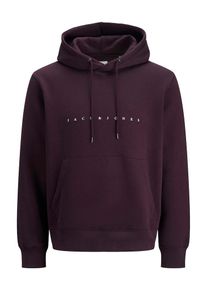 Jack & Jones JACK & JONES Heren Sweatshirt 'JJEStar' aubergine / wit L