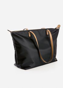 Borsa shopper in nylon, Nero, Taglia 31,5x34 cm, bonprix