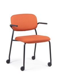 hens HS 260 Chaise / chaise de conférence sur roulettes Bejot