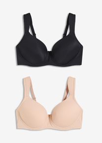 Reggiseno con coppe preformate, Nero, Taglia 95B, bonprix
