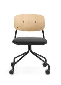 hens HS 4K0 Chaise / chaise de conférence sur roulettes Bejot