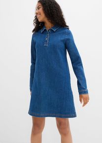 Abito di jeans svasato, Blu, Taglia 146, bonprix