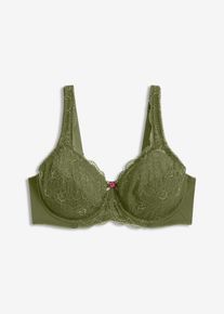 Reggiseno minimizer con spalline imbottite, Verde, Taglia 90C, bonprix