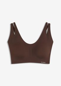 Bralette Feel Comfort imbottita senza cuciture, Marrone, Taglia 42/44 (S), bonprix