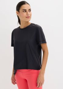 Maglia per sport morbidissima ad asciugatura rapida, Nero, Taglia 46/48 (M), bonprix