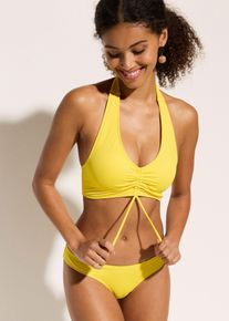 Bikini all'americana con arricciatura (set 2 pezzi), Giallo, Taglia 48, bonprix