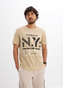 T-shirt in puro cotone biologico, Beige, Taglia 48/50 (M), bonprix