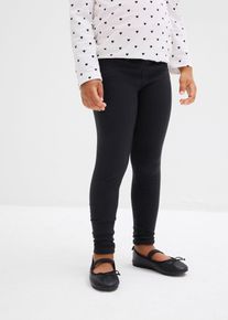 Leggings in misto cotone biologico elasticizzato (pacco da 2), Nero, Taglia 92/98, bonprix