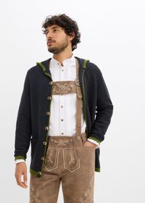 Cardigan bavarese con cappuccio, Grigio, Taglia 44/46 (S), bonprix
