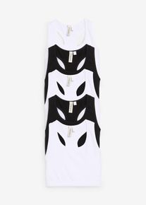 Reggiseno bustier con cotone biologico morbido (pacco da 5), Bianco, Taglia 128/134, bonprix