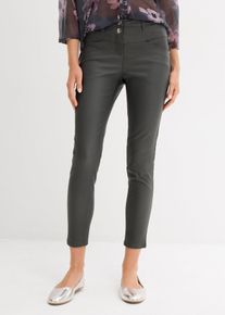 Pantaloni elasticizzati con effetto lucido, Grigio, Taglia 50, bonprix
