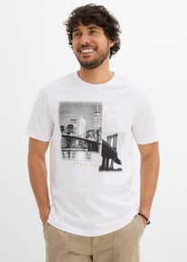 T-shirt in puro cotone biologico, Bianco, Taglia 60/62 (XXL), bonprix