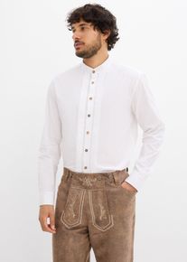 Camicia bavarese in puro cotone, Bianco, Taglia 37/38 (S), bonprix