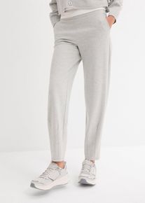 Pantaloni barrel in misto viscosa leggermente lucido, Grigio, Taglia 46, bonprix