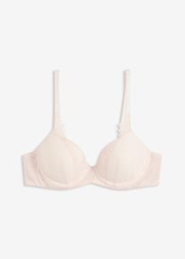 Reggiseno con coppe preformate ed effetto lucido, rosa, Taglia 75B, bonprix