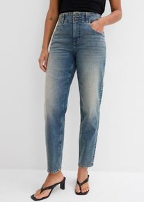 Mom jeans vita alta, Blu, Taglia 44, bonprix