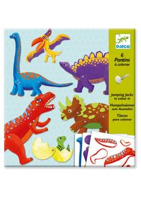 Djeco Hampelmänner zum Ausmalen Dinos
