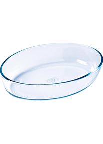 pyrex Bräter oval ohne Deckel, Auflaufform, Transparent