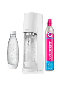SodaStream Soda Maker Terra Valuepack QC white incl 2 bottles (2270215), Wassersprudler, Weiss