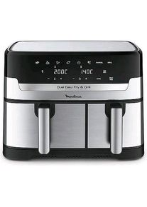 Moulinex EZ905D20 Luftfritteuse mit doppelter, Fritteuse, Silber