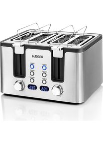 Haeger TO-17D.015A, Toaster, Silber