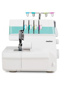 Medion Nähmaschine Life Overlock SO90, Nähmaschine, Türkis