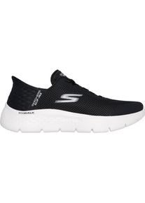 Skechers, Damen, Sneakers, Go Walk Flex - Grand Entry Dames Instappers - Zwart/Wit - Maat 41, Schwarz, (41)