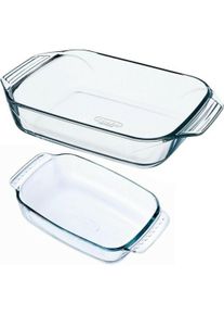 pyrex Set Lasagnere, Auflaufform, Transparent
