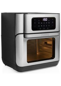 Princess 01.183314.01.750 Heissluftofen mit Frittierfunktion, Fritteuse, Silber, Schwarz