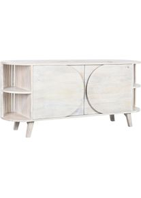 DKD Home Decor, Kommode + Sideboard, Sideboard White Mango wood (150 x 40 x 65 cm) (150 x 40 x 65 cm)