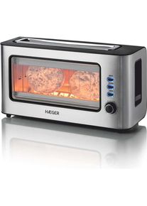 Haeger TO-100.014A, Toaster, Schwarz, Silber