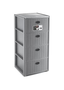 Stefanplast, Kommode + Sideboard, Schubladenkommode (40 x 40 x 80 cm)