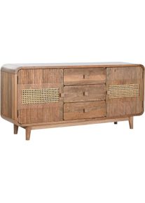 DKD Home Decor, Kommode + Sideboard, Sideboard Natural 160 x 38 x 75 cm