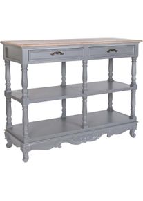 DKD Home Decor, Kommode + Sideboard, Sideboard 117 x 39 x 89 cm Grey Natural Paolownia wood MDF Wood