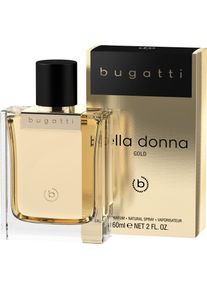 Bugatti Damen Eau de Parfum »Bugatti Bella Donna Gold EdP 60 ml« Eleganter Damenduft mit Rote Johannisbeere, Haselnuss und Vanille. in goldfarben