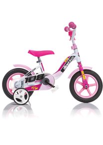 DINO Kinderfahrrad »Lernrad 10 Zoll« 1 Gang mit Stützrädern in weiß, Größe 10 Zoll (25,40 cm)