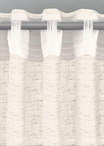 bonprix Firana ze strukturalnego materiału w wielu rozmiarach (1 szt.), beżowy, Wys./szer. 145/135 cm