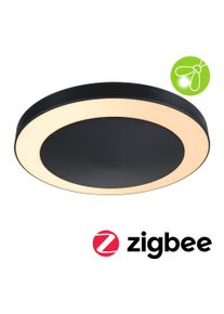 Paulmann LED Ceiling luminaire Smart Home Zigbee 3.0 Circula Dusk sensor insect-friendly IP44 round 320mm Tunable Warm 14W 880lm 230V Anthracite